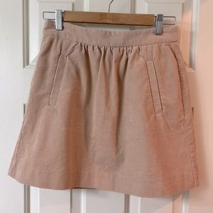 J. Crew Kaki Corduroy skirt size 0